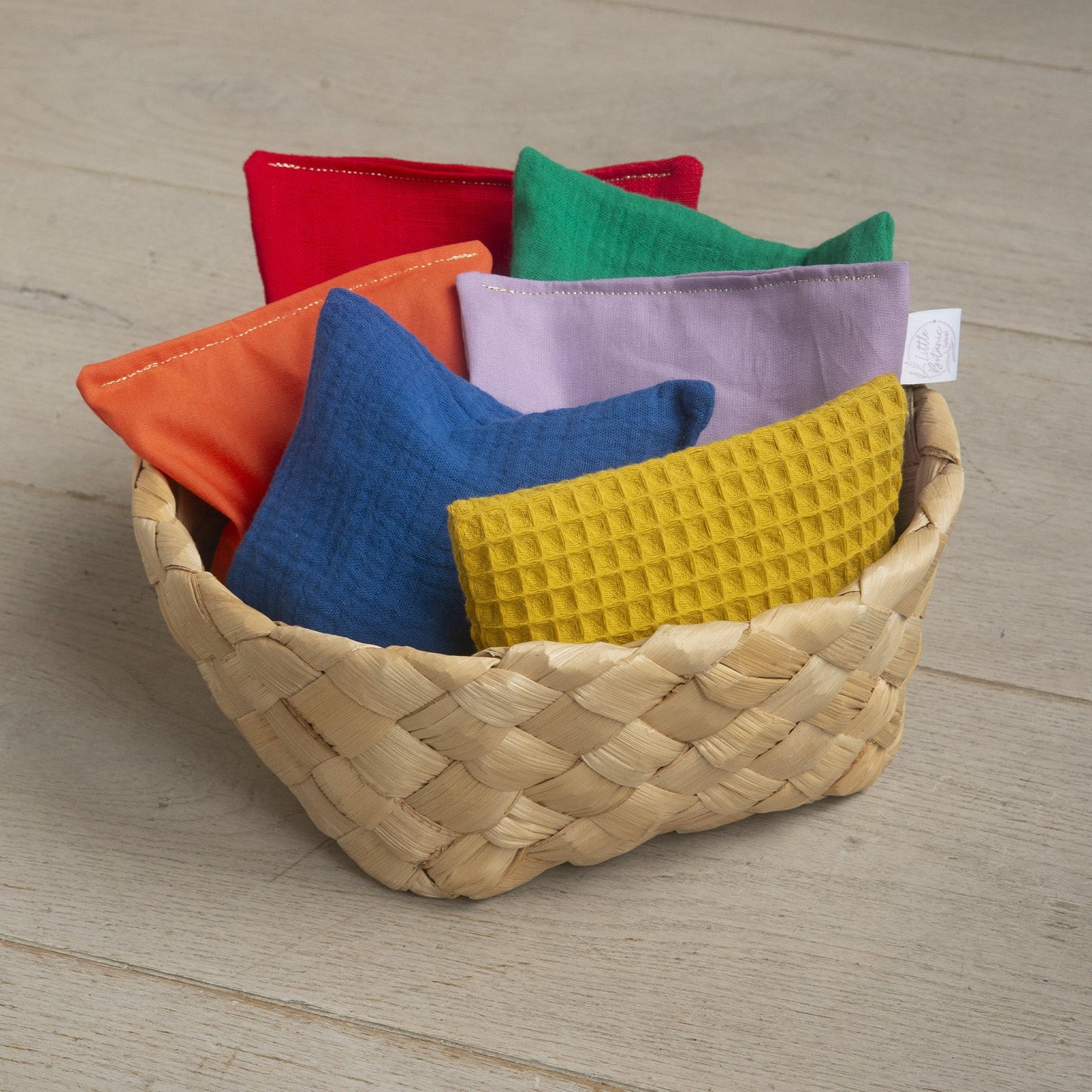 Sensorische pittenzakjes mini - Regenboog - 3 stuks