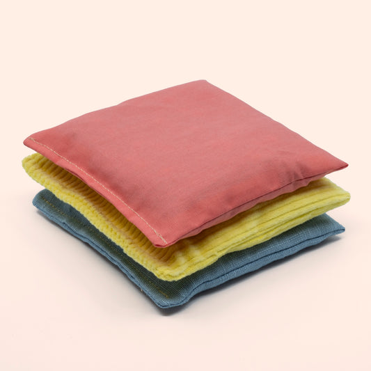 Sensorische pittenzakjes mini - Pastel - 3 stuks