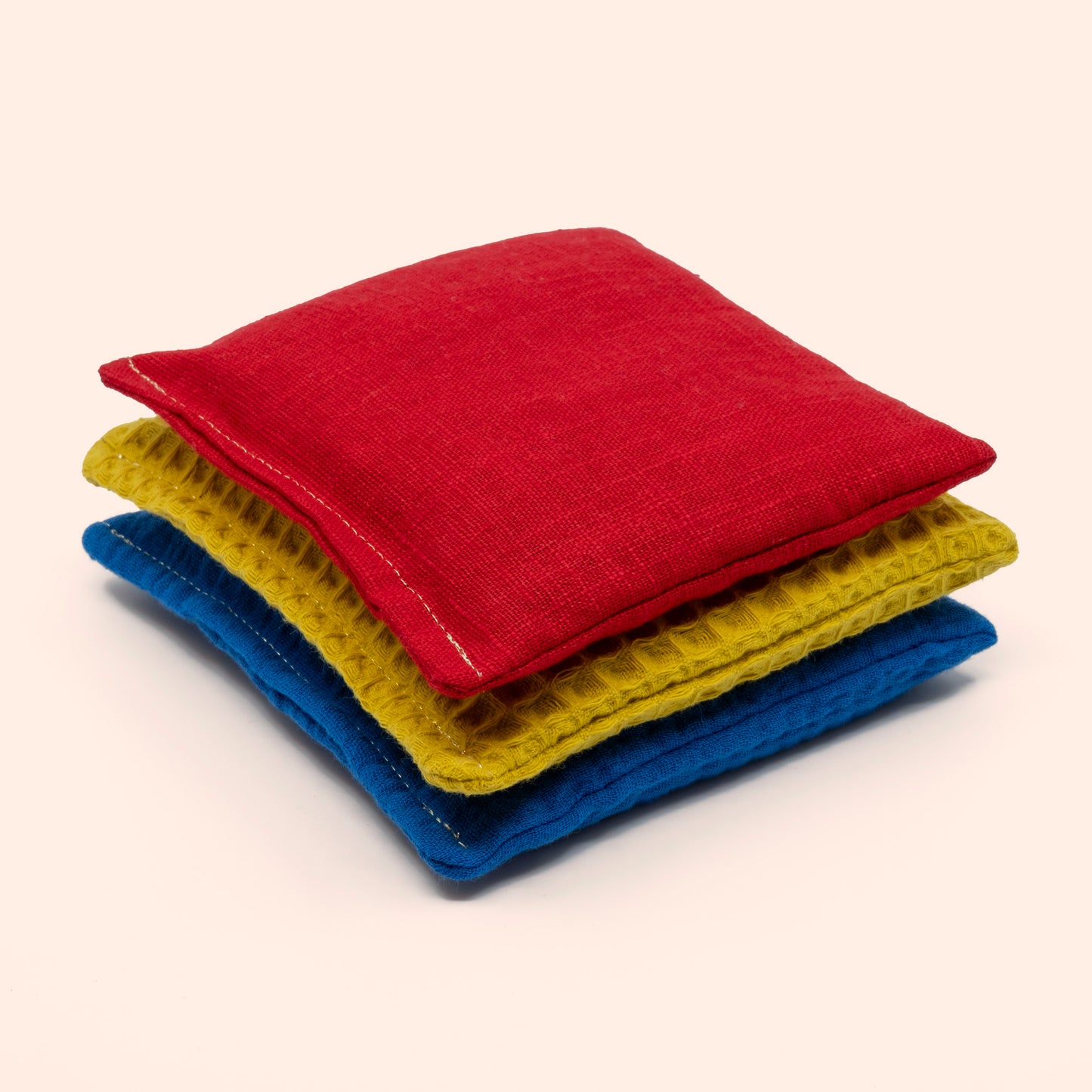 Sensorische pittenzakjes mini - Regenboog - 3 stuks