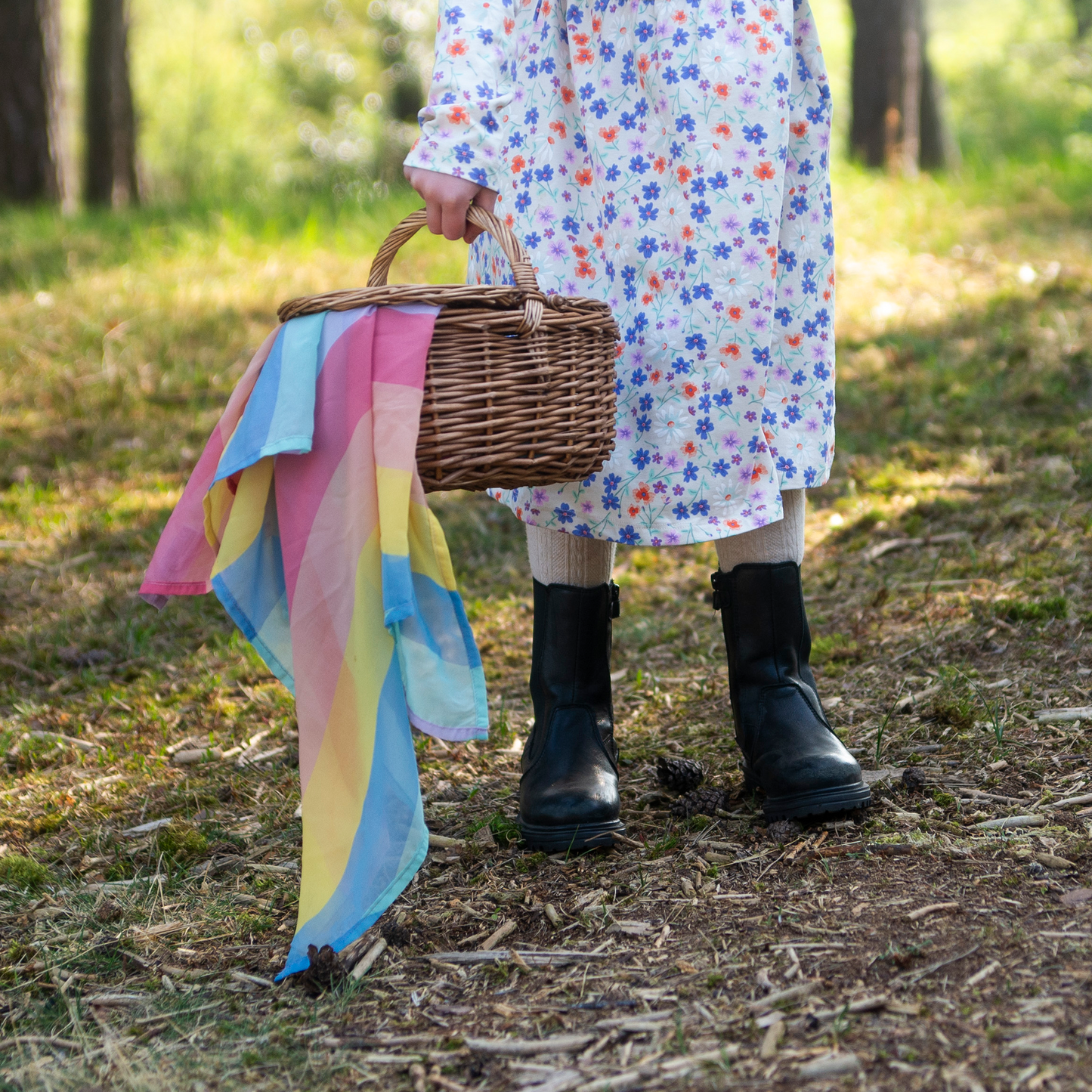 Playcycle speeldoek groot - 95cm - regenboog waves