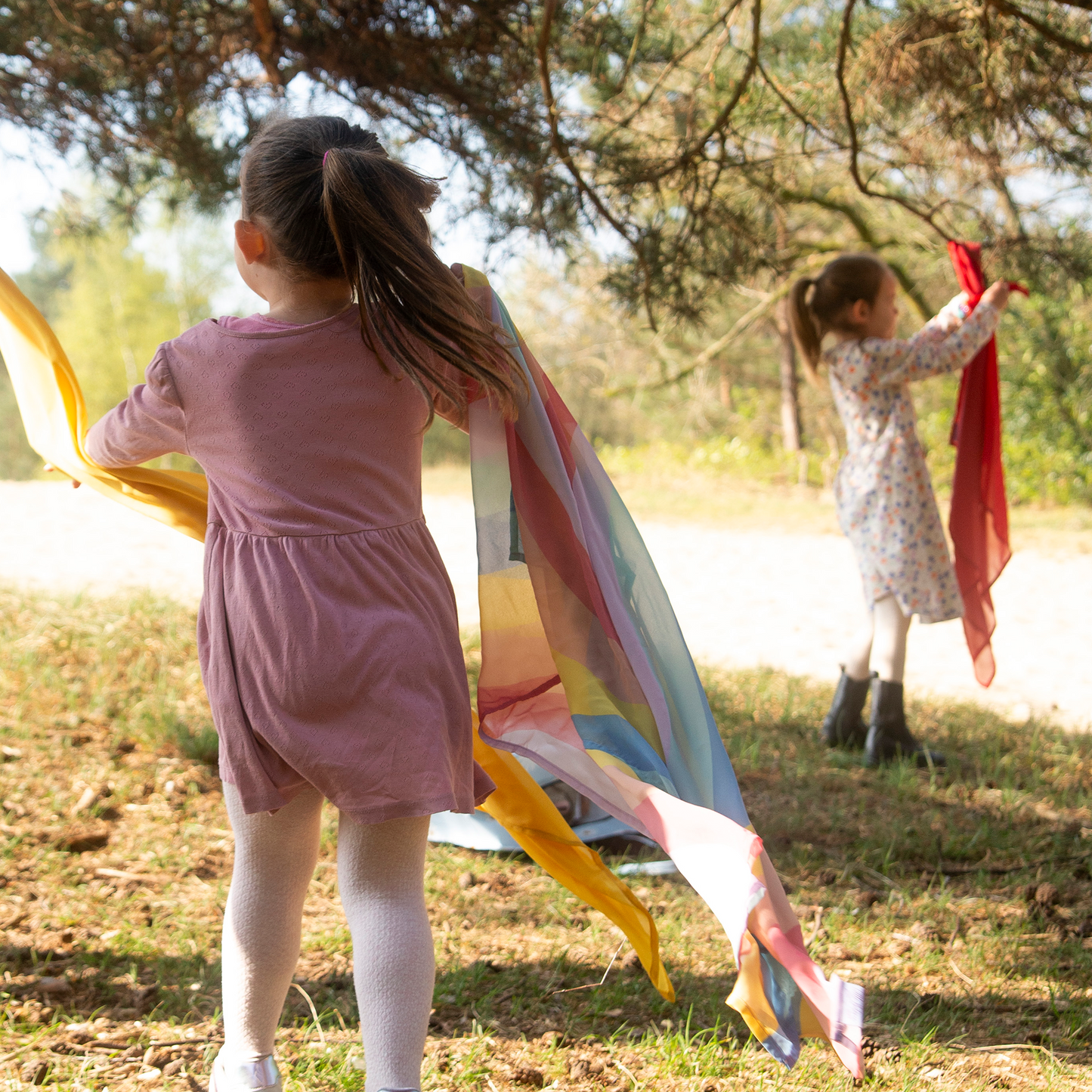 Playcycle speeldoek groot - 95cm - regenboog waves