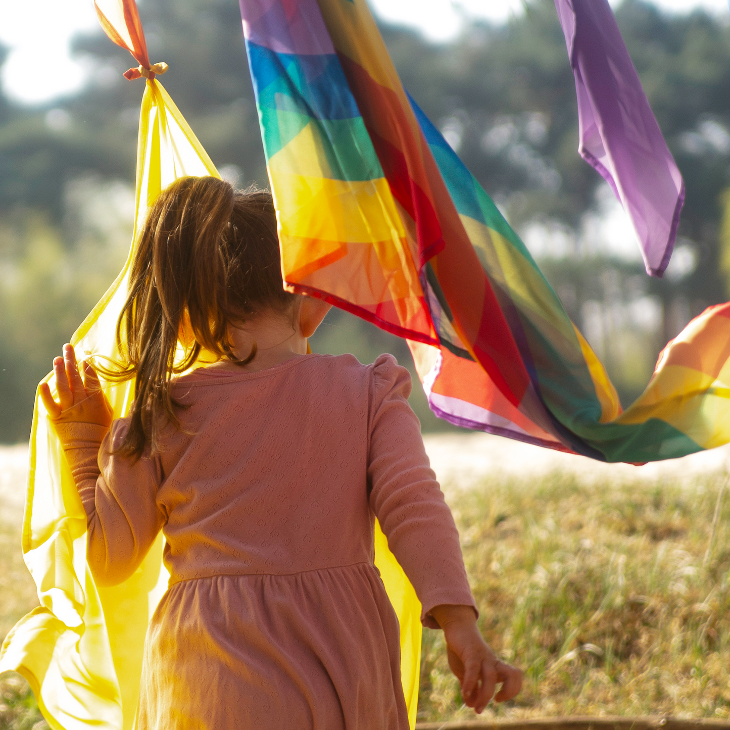 Playcycle speeldoek groot - 95cm - regenboog waves