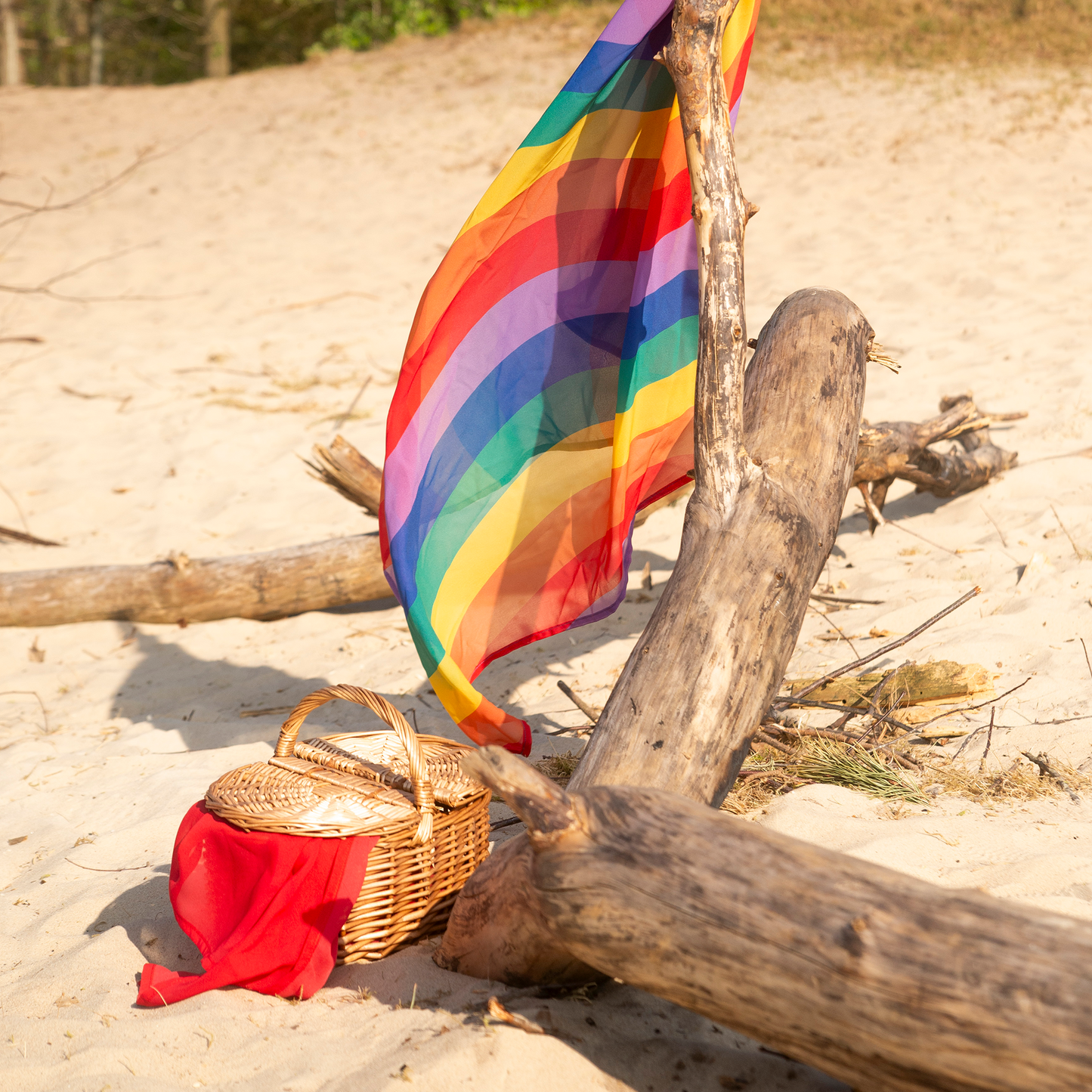 Playcycle speeldoeken regenboog set 7-delig 65cm