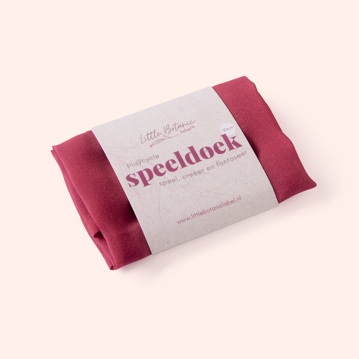 Playcycle speeldoek klein - 30cm - lichtrood