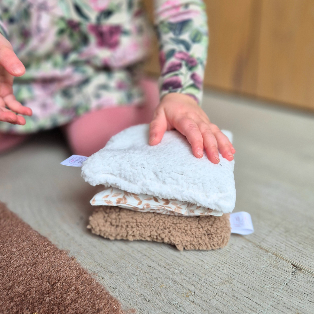 Sensorische pittenzakjes XL - Nature - 9 stuks