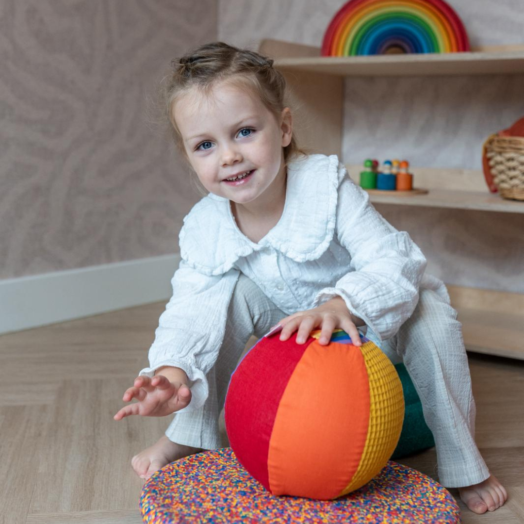 Sensorische Ballonbal set - regenboog & pastel