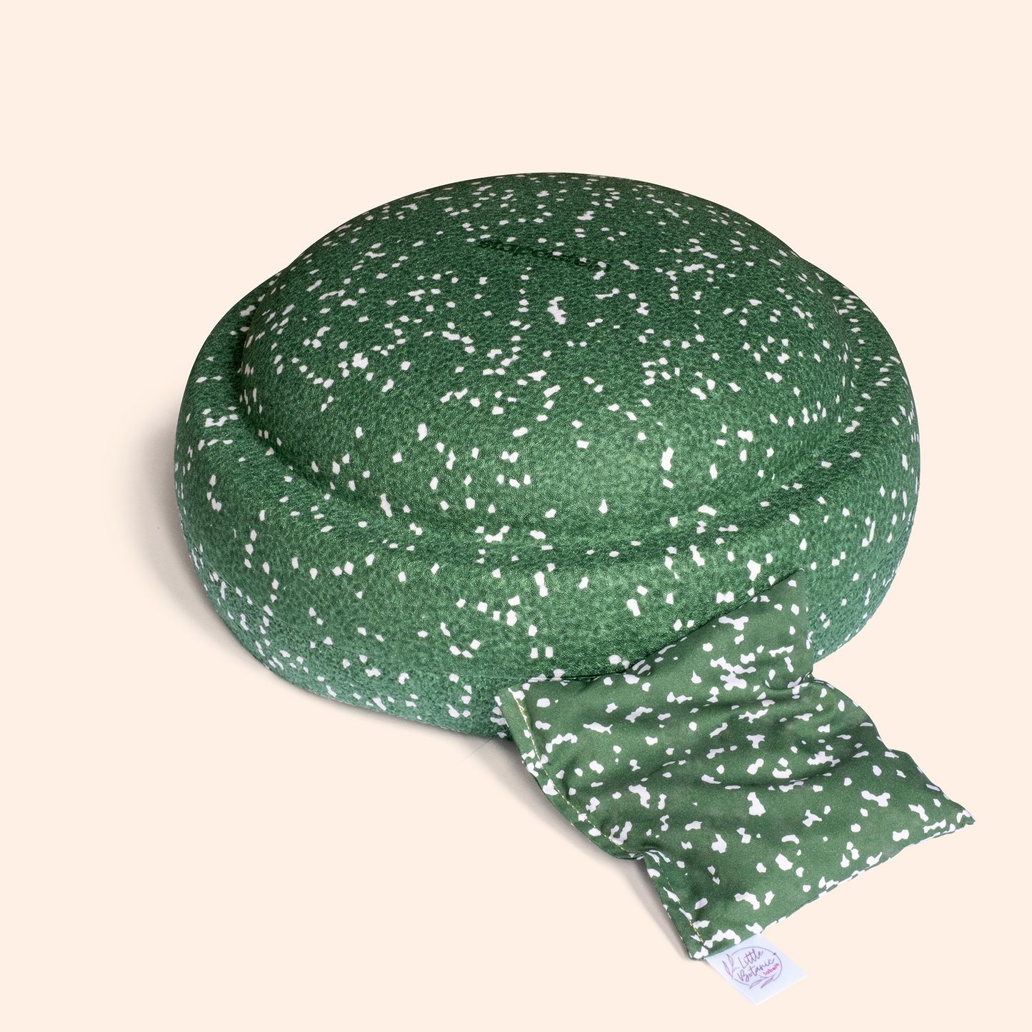 Loose beanbag - Confetti Dark Green + blush sprinkles - Christmas special