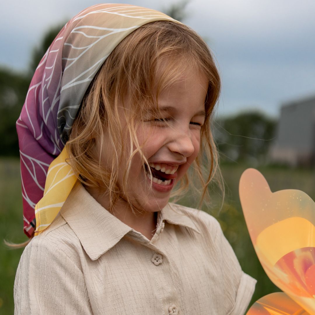 Playcycle speeldoek groot - 95cm - Ombre Rainbow
