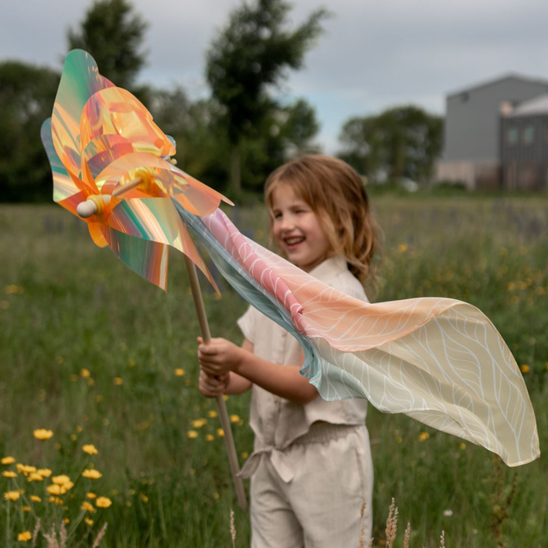 Playcycle speeldoek groot - 95cm - Ombre Rainbow