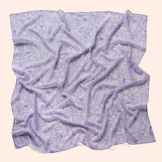 Playcycle speeldoek groot - 95cm - Botanicals Lila