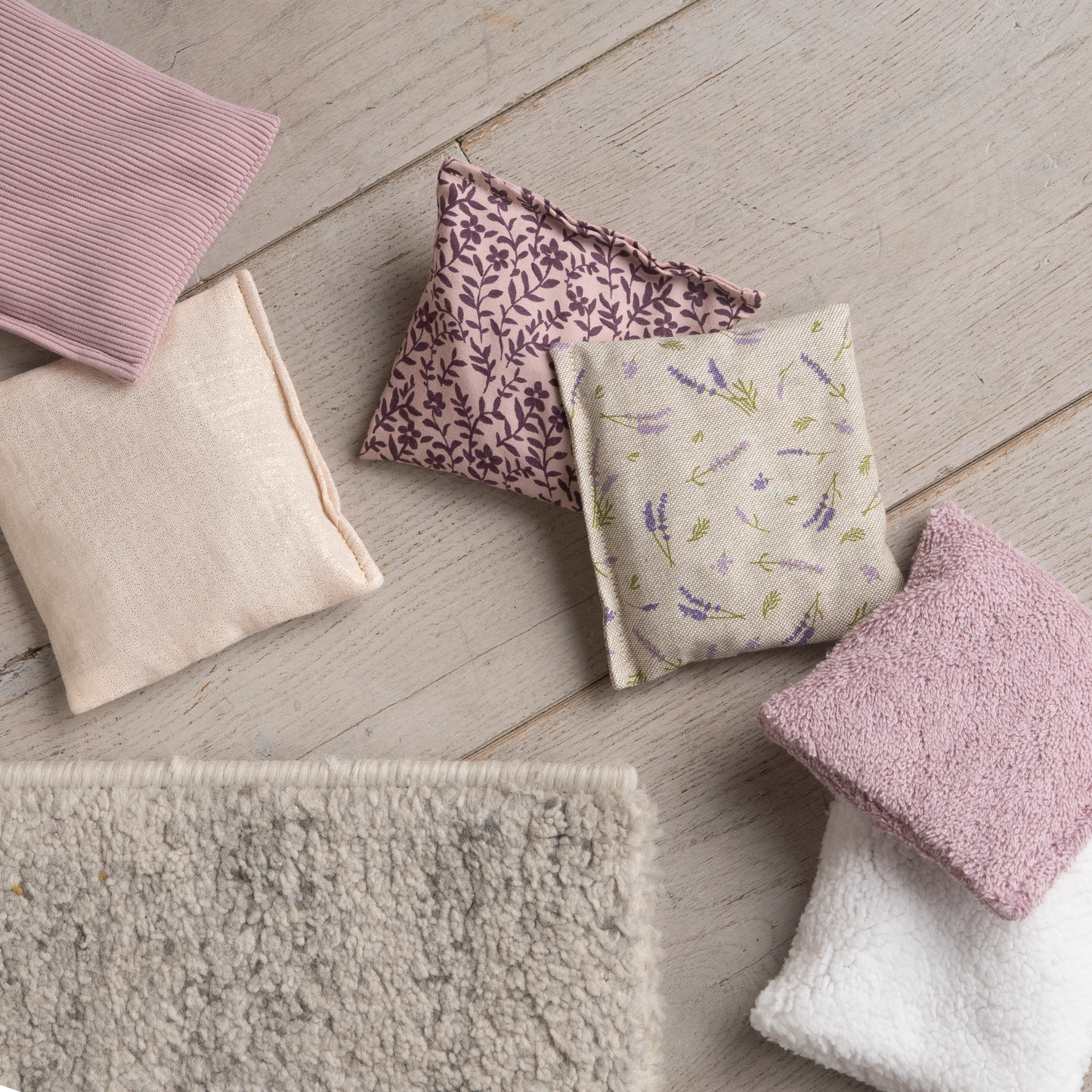 Sensorische pittenzakjes - Mauve - 6 stuks