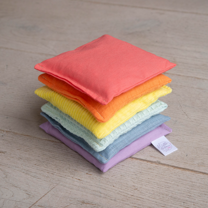 Sensorische pittenzakjes - Pastel - 6 stuks