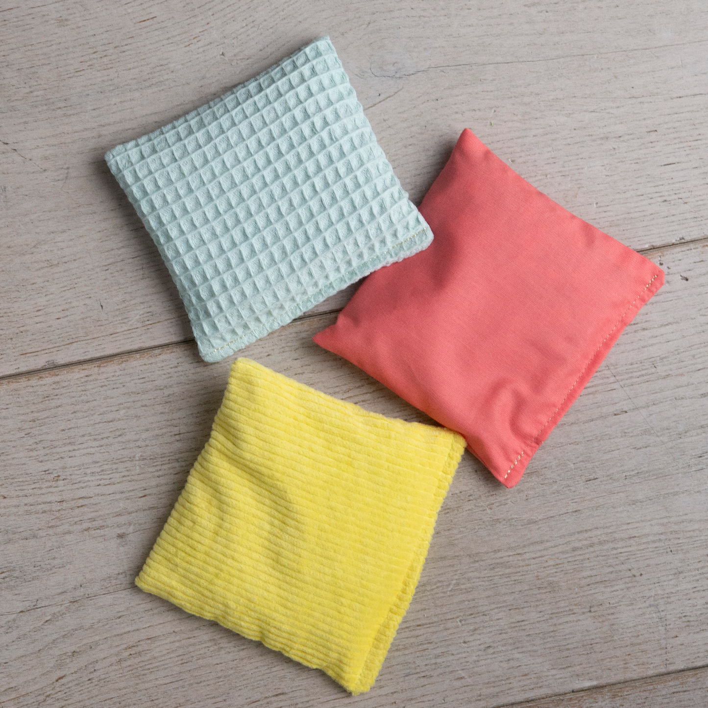 Sensorische pittenzakjes mini - Pastel - 3 stuks