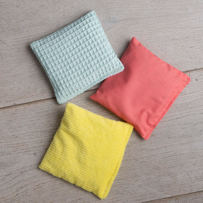 Sensorische pittenzakjes mini - Pastel - 3 stuks