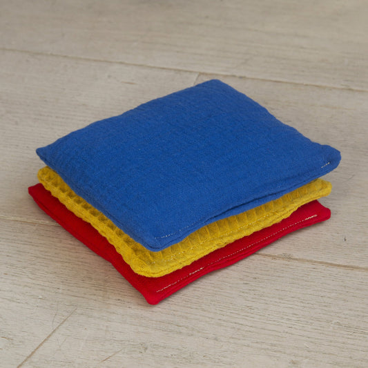 Sensorische pittenzakjes mini - Regenboog - 3 stuks