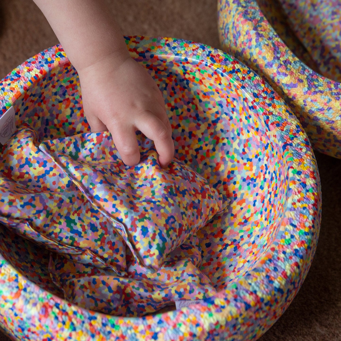 Sensorische pittenzakjes - pastel + super confetti - 7 stuks
