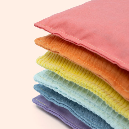 Sensorische pittenzakjes - Pastel - 6 stuks