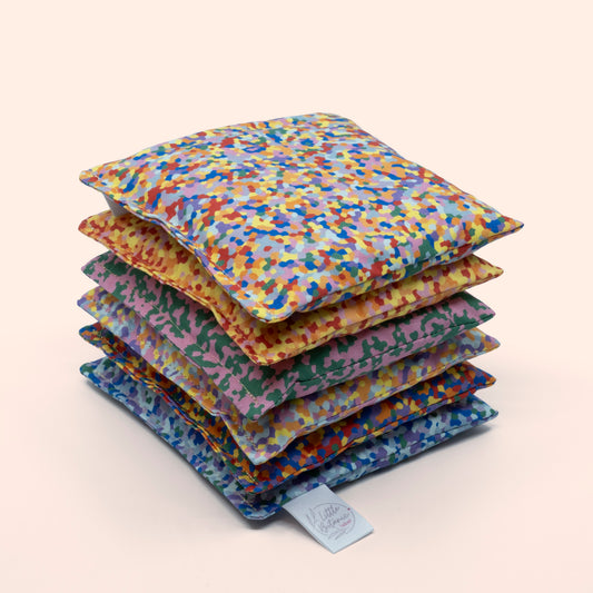 Sensory bean bags - Confetti - 6 pieces